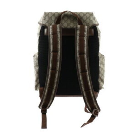 Gucci GG Marmont skateboard backpack beige brown Supreme leather Web - Picture 3 of 9